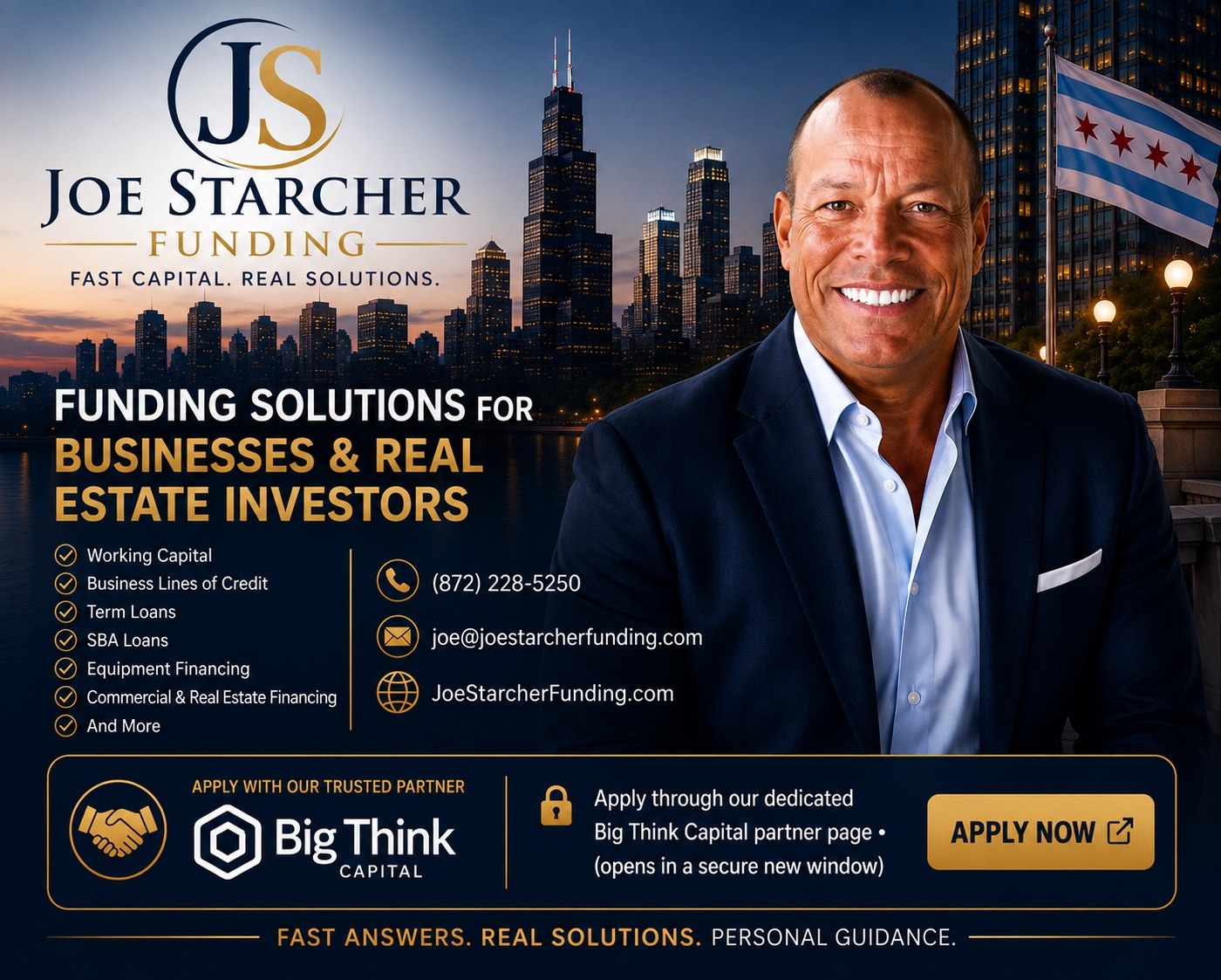 Joe Starcher, Founder of Joe Starcher Funding — Fast Capital. Real Solutions.